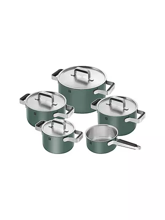 ZWILLING | Kochgeschirr - Set 5tlg. PURE Edelstahl / Gruen | 